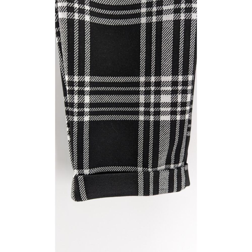 H&M Plaid Pants Trousers Black & White Size Small - Picture 4 of 9